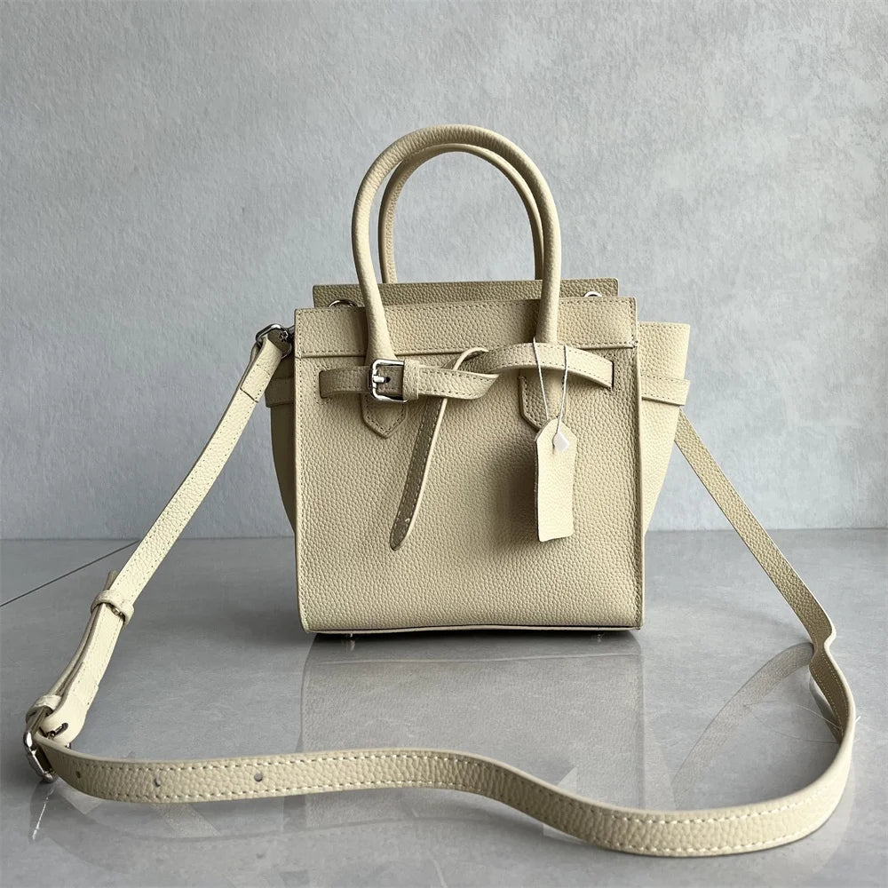 Sac à main New Wing Bag 2025, tendance, en cuir de vachette, simple et pratique, à bandoulière inclinée, pour femme.