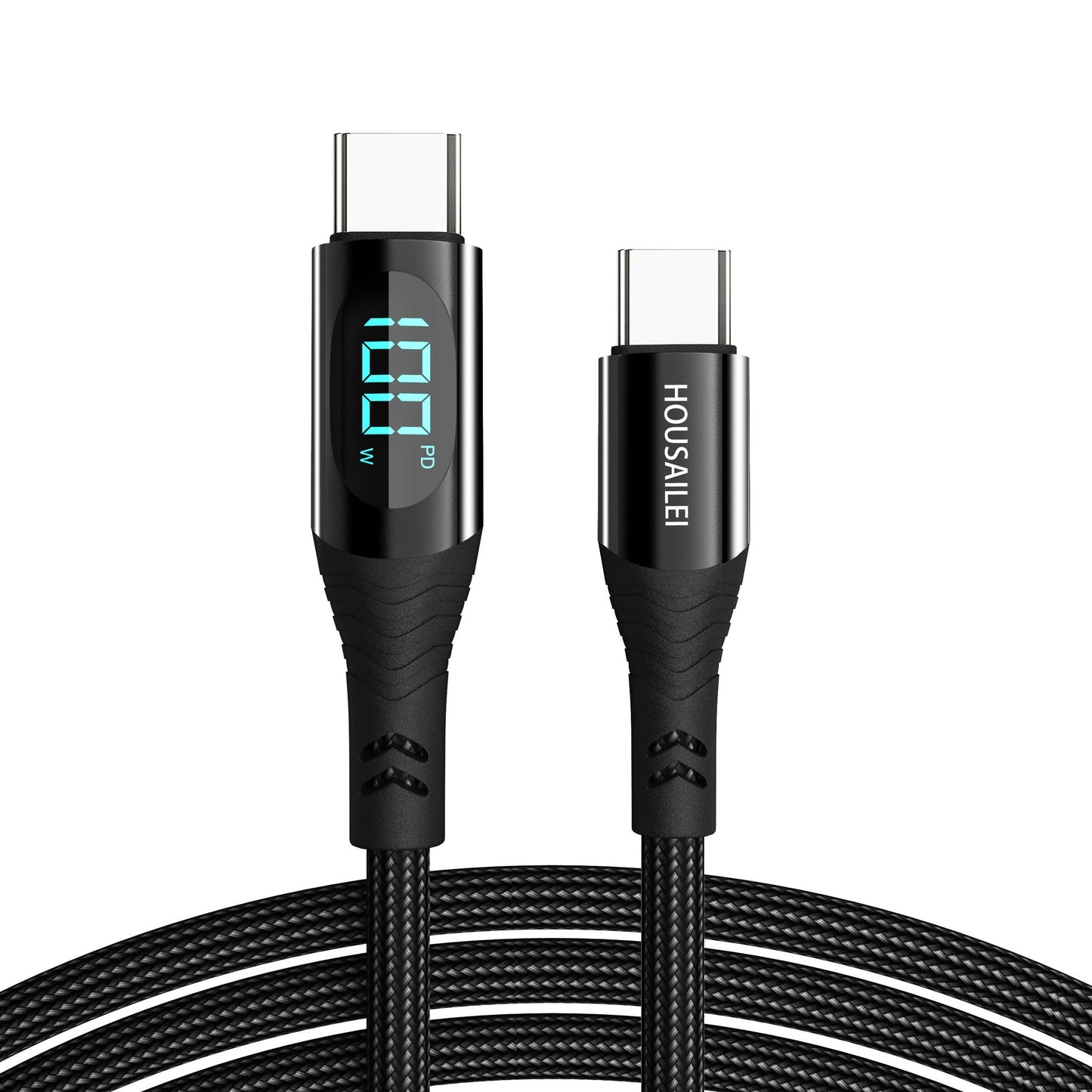 Câble de Charge Rapide 100W avec Affichage Digital