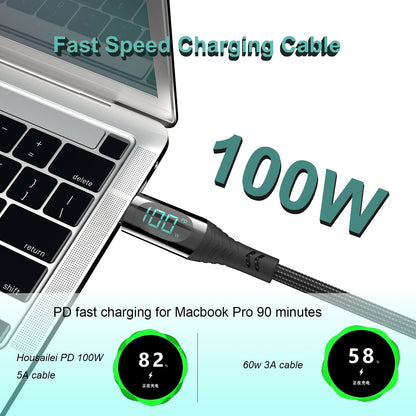 Câble de Charge Rapide 100W avec Affichage Digital