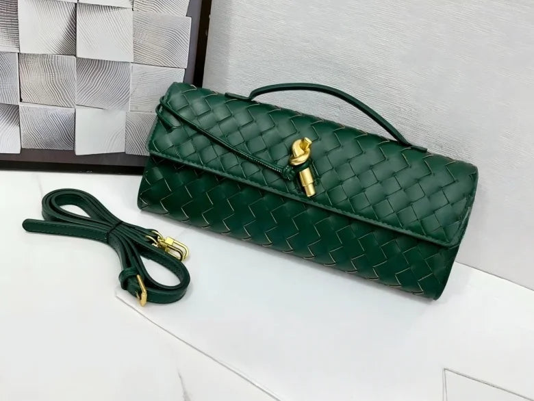 Sac Bandoulière Tissé à Carreaux — Fait Main en PU