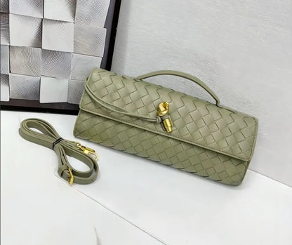 Sac Bandoulière Tissé à Carreaux — Fait Main en PU