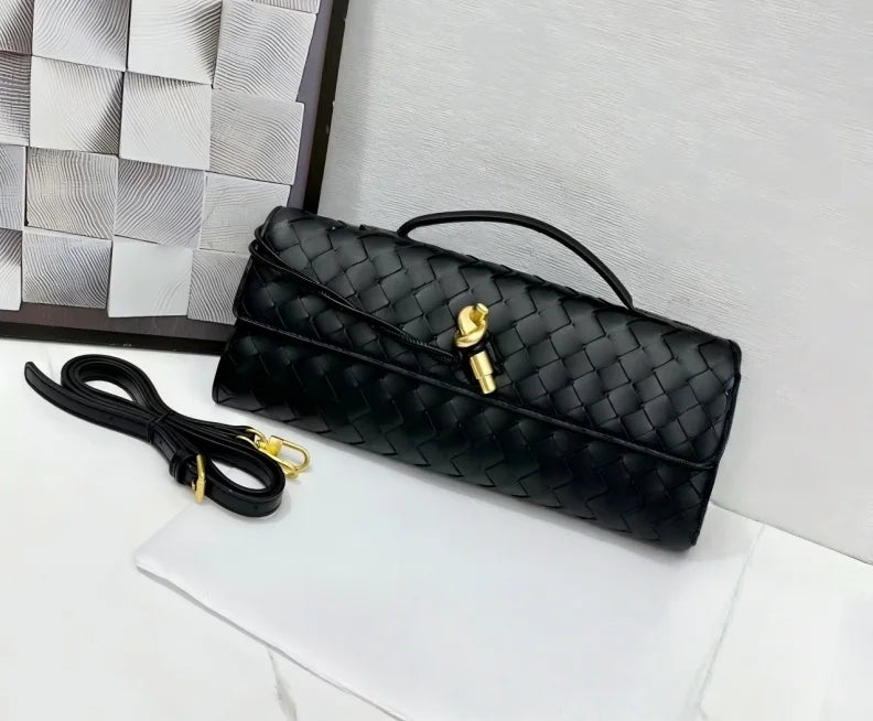 Sac Bandoulière Tissé à Carreaux — Fait Main en PU