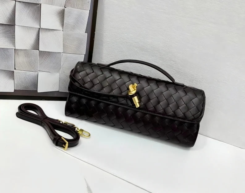 Sac Bandoulière Tissé à Carreaux — Fait Main en PU