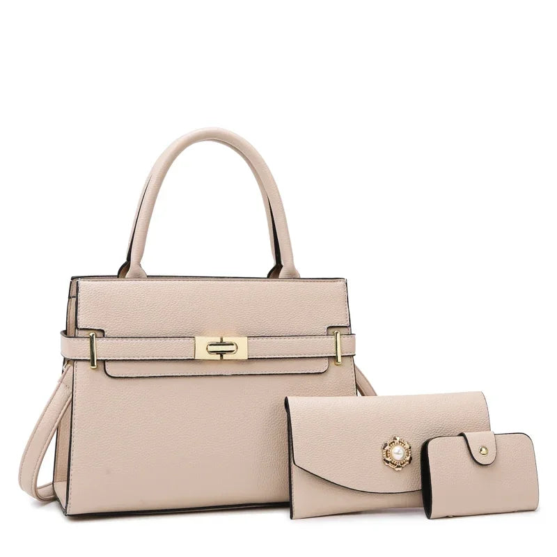 3 ensembles ou 1 grand sac à main pour femme, sac grande capacité, sac bandoulière de luxe, petit porte-monnaie, sac en cuir de qualité, tendance