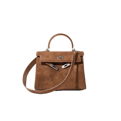 Sac bandoulière portable léger et luxueux pour femme, style rétro, en cuir mat, nouveauté automne-hiver.
