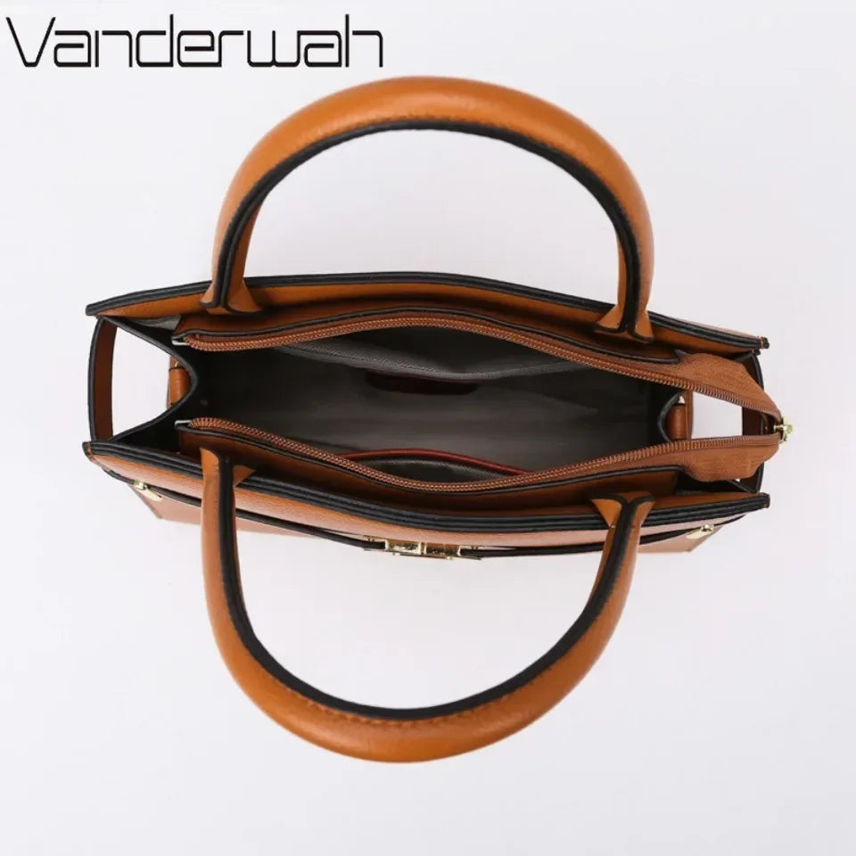 3 ensembles ou 1 grand sac à main pour femme, sac grande capacité, sac bandoulière de luxe, petit porte-monnaie, sac en cuir de qualité, tendance