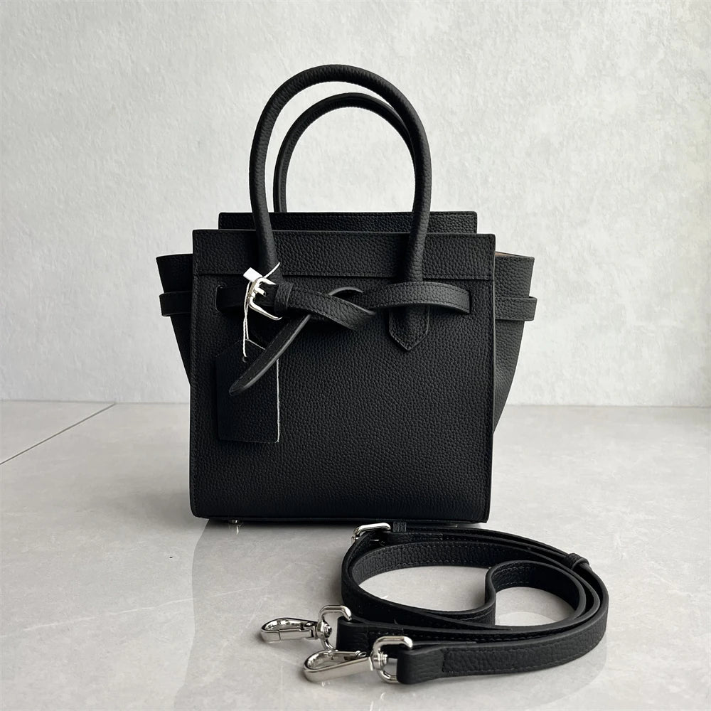 Sac à main New Wing Bag 2025, tendance, en cuir de vachette, simple et pratique, à bandoulière inclinée, pour femme.