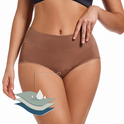 Culottes menstruelles 3 couches absorbantes pour incontinence physiologique, respirantes et imperméables, sous-vêtements menstruels pour femmes.