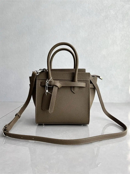 Sac à main New Wing Bag 2025, tendance, en cuir de vachette, simple et pratique, à bandoulière inclinée, pour femme.