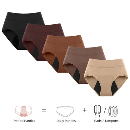 Culottes menstruelles 3 couches absorbantes pour incontinence physiologique, respirantes et imperméables, sous-vêtements menstruels pour femmes.