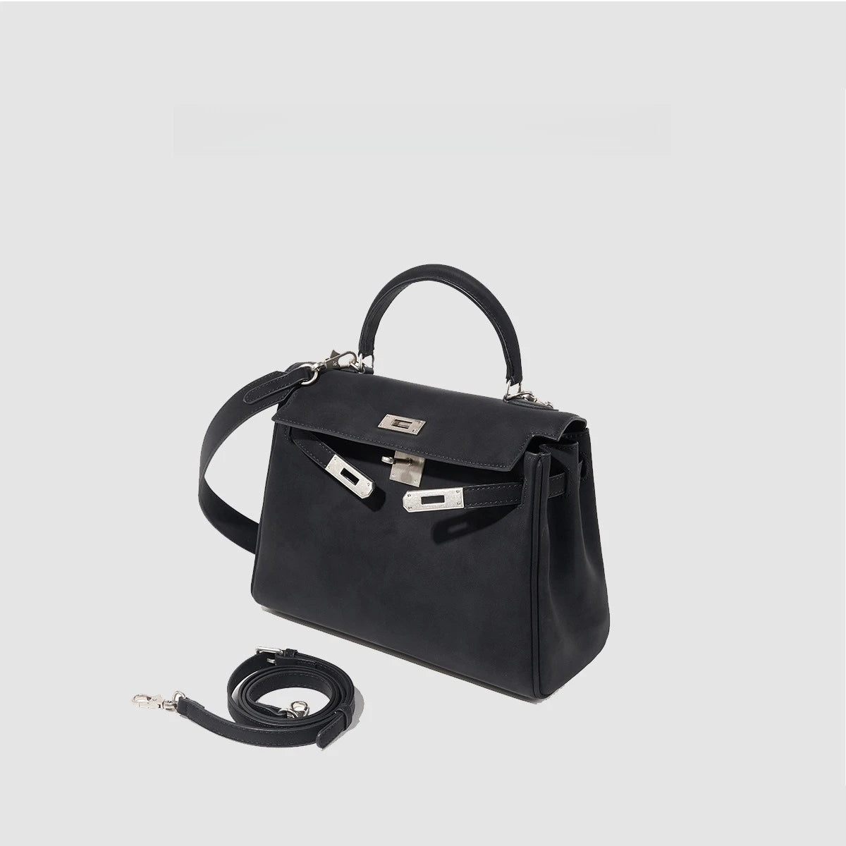 Sac bandoulière portable léger et luxueux pour femme, style rétro, en cuir mat, nouveauté automne-hiver.