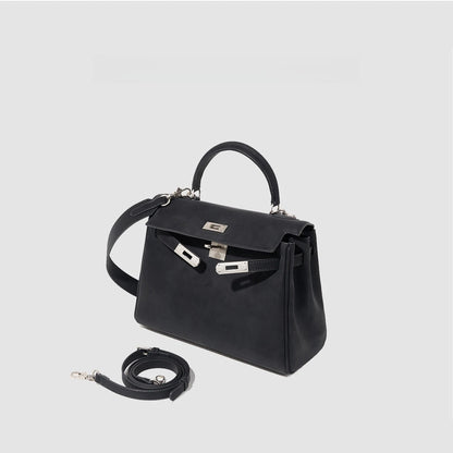 Sac bandoulière portable léger et luxueux pour femme, style rétro, en cuir mat, nouveauté automne-hiver.